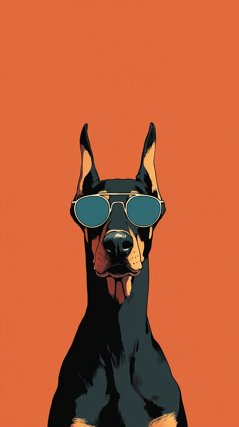 fond d'écran Doberman iphone 15 gratuit