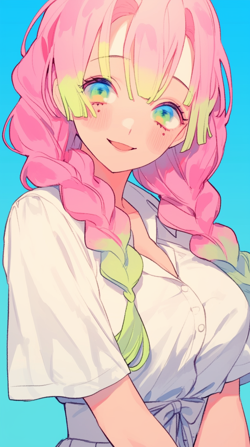 fond d'écran Mitsuri Kanroji iphone xr télécharger gratuit