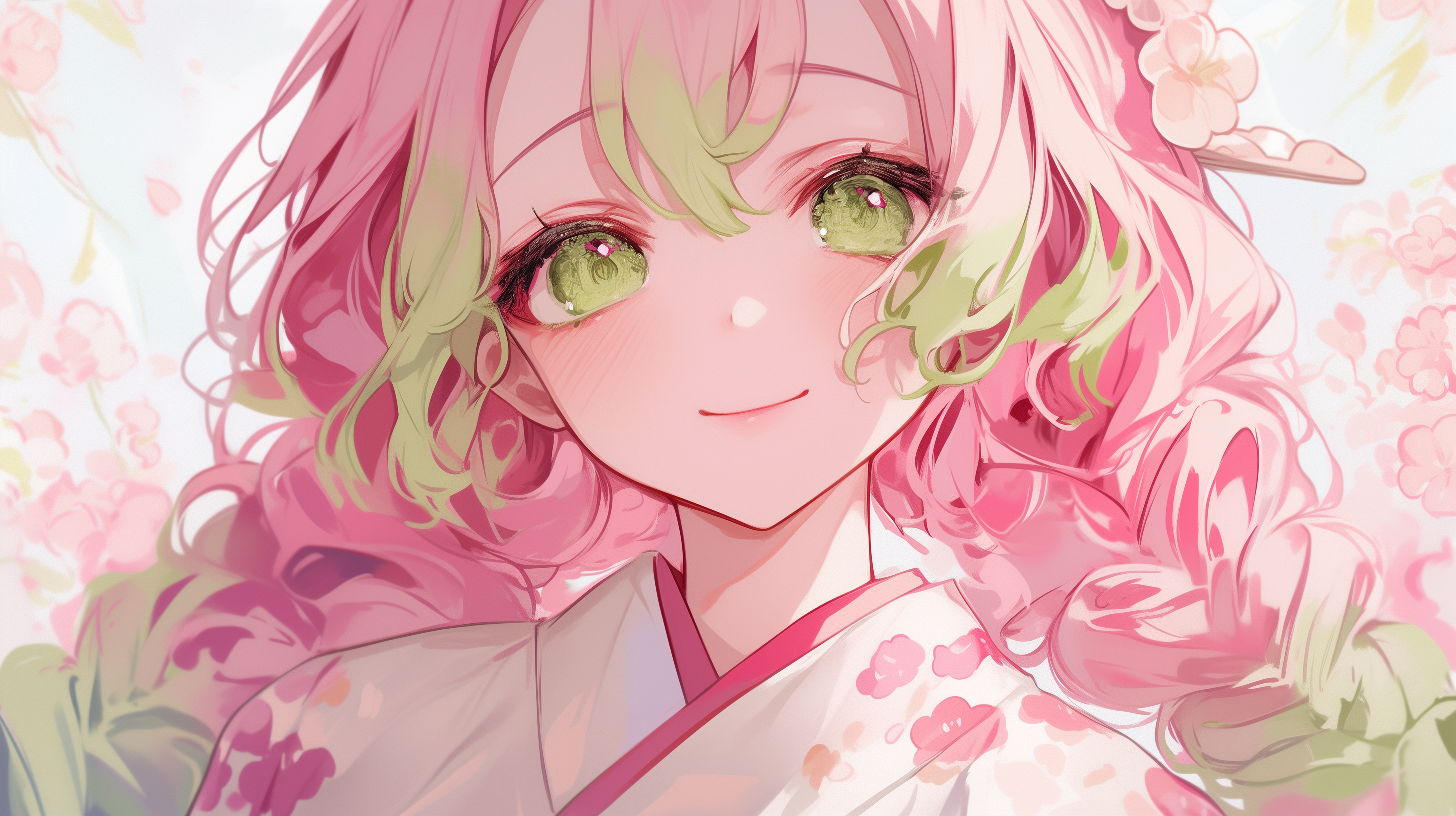 fond d'écran Mitsuri Kanroji pc téléchargement gratuit