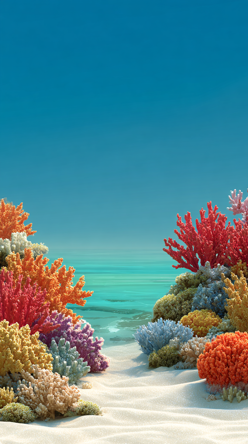 fond d'écran recif corail iphone 13 gratuit