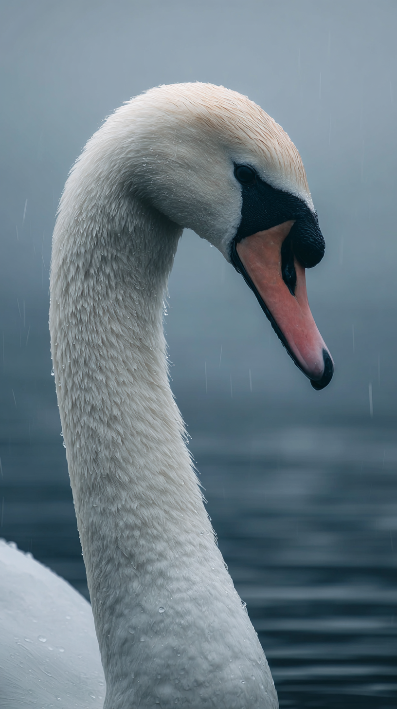 iphone fond d'écran Cygne kawaii gratuit