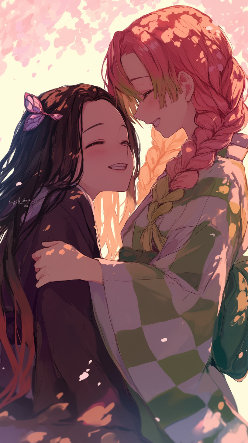 fond d'écran Mitsuri Kanroji iphone xr télécharger gratuit