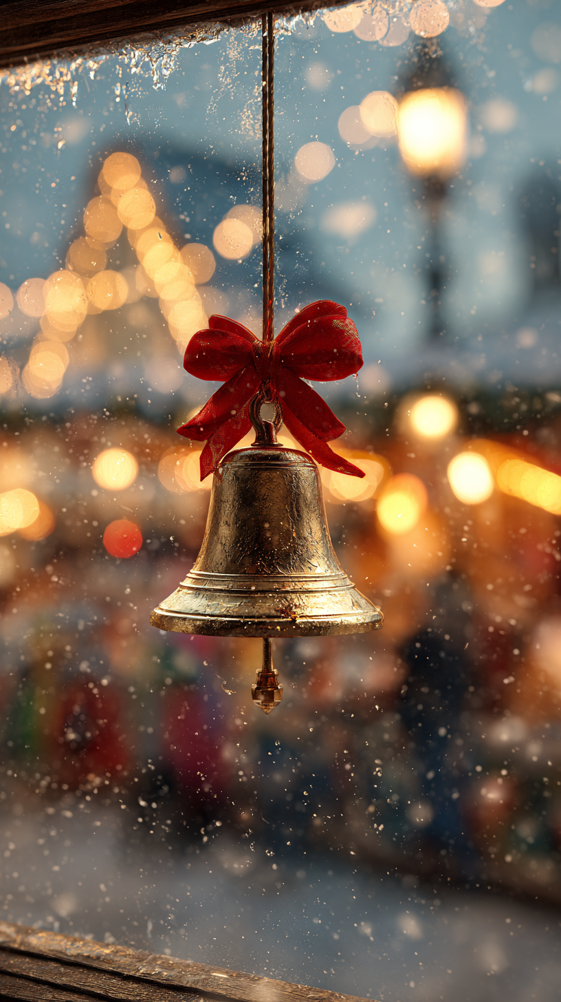 fond d'écran Cloches de Noël android gratuit sans filigrane