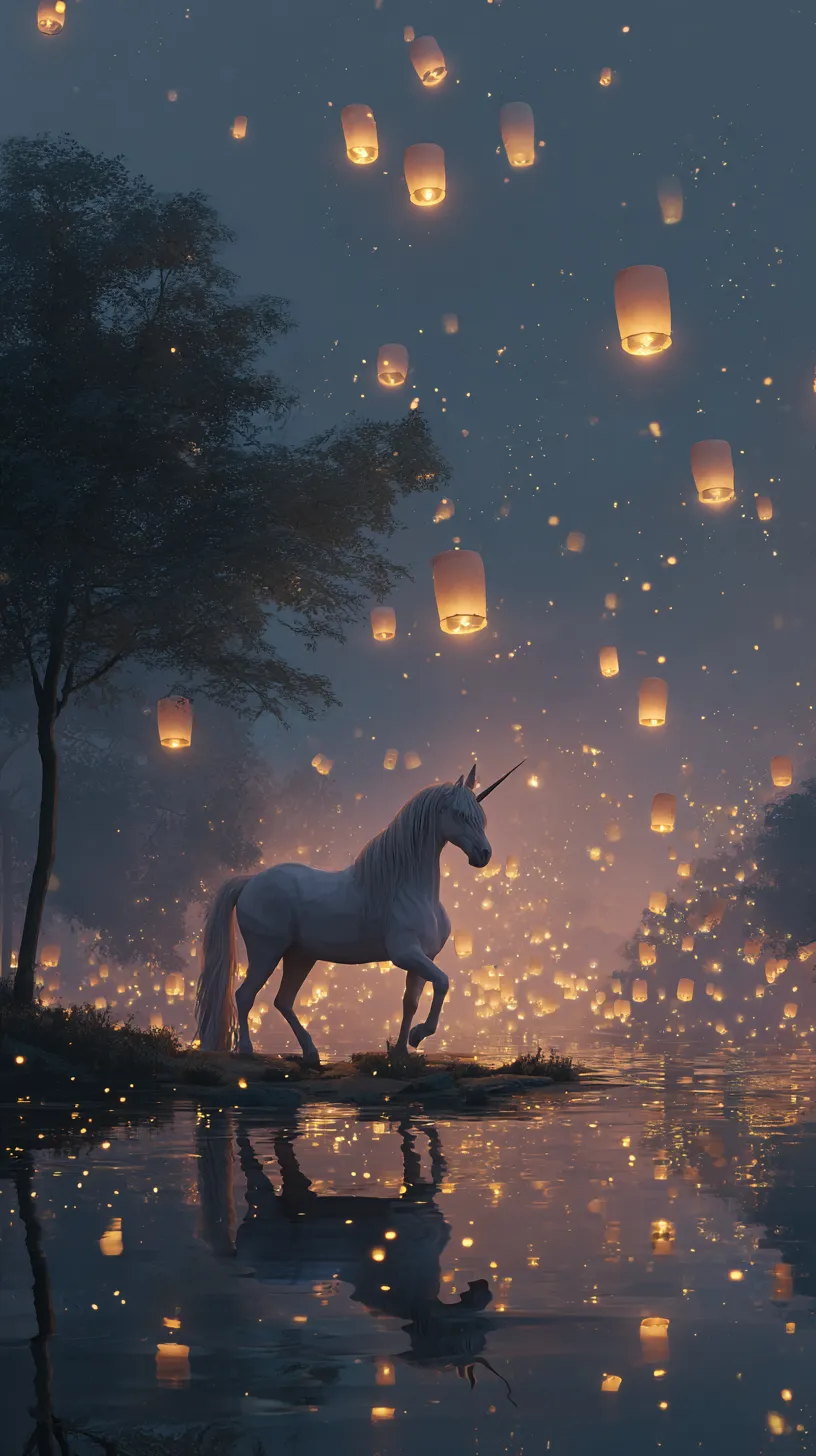 fond d'écran Licorne updated iphone 15 pro max 4k télécharger gratuit