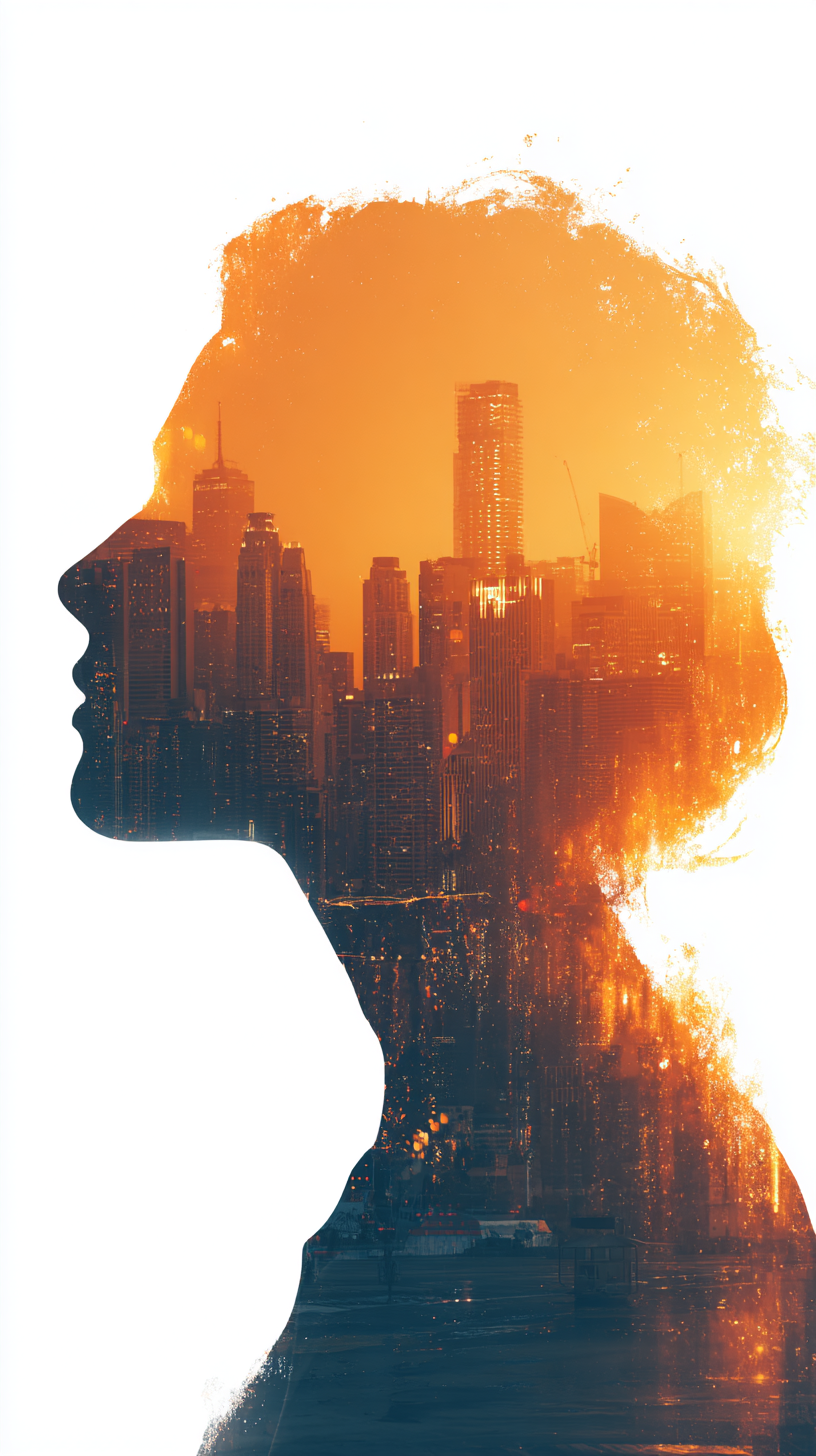 fond d'écran Double exposition sans filigrane pour téléphone portable gratuit