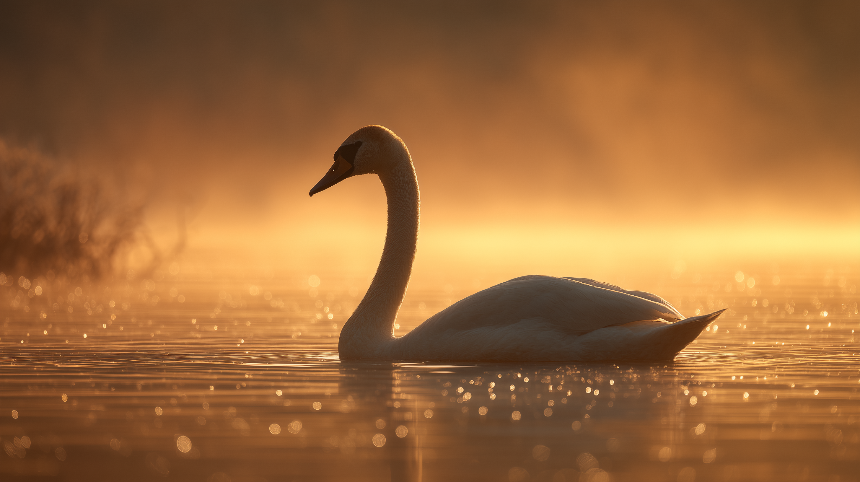 fond d'écran Cygne 1280x800 téléchargement gratuit