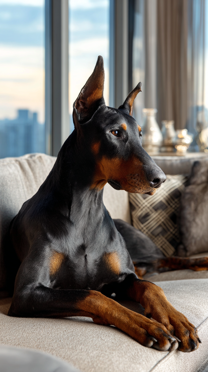 fond d'écran Doberman iphone 16 gratuit