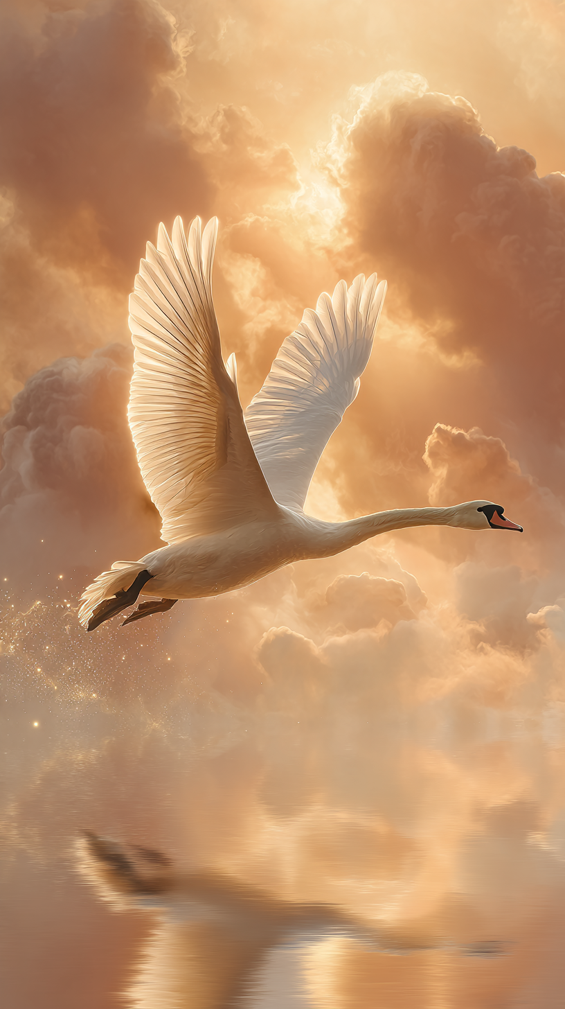 fond d'écran Cygne xiaomi télécharger gratuit