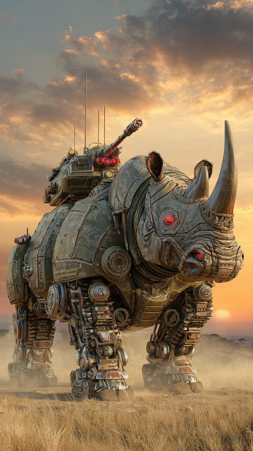 fond d'écran Rhinoceros iphone 16 plus gratuit