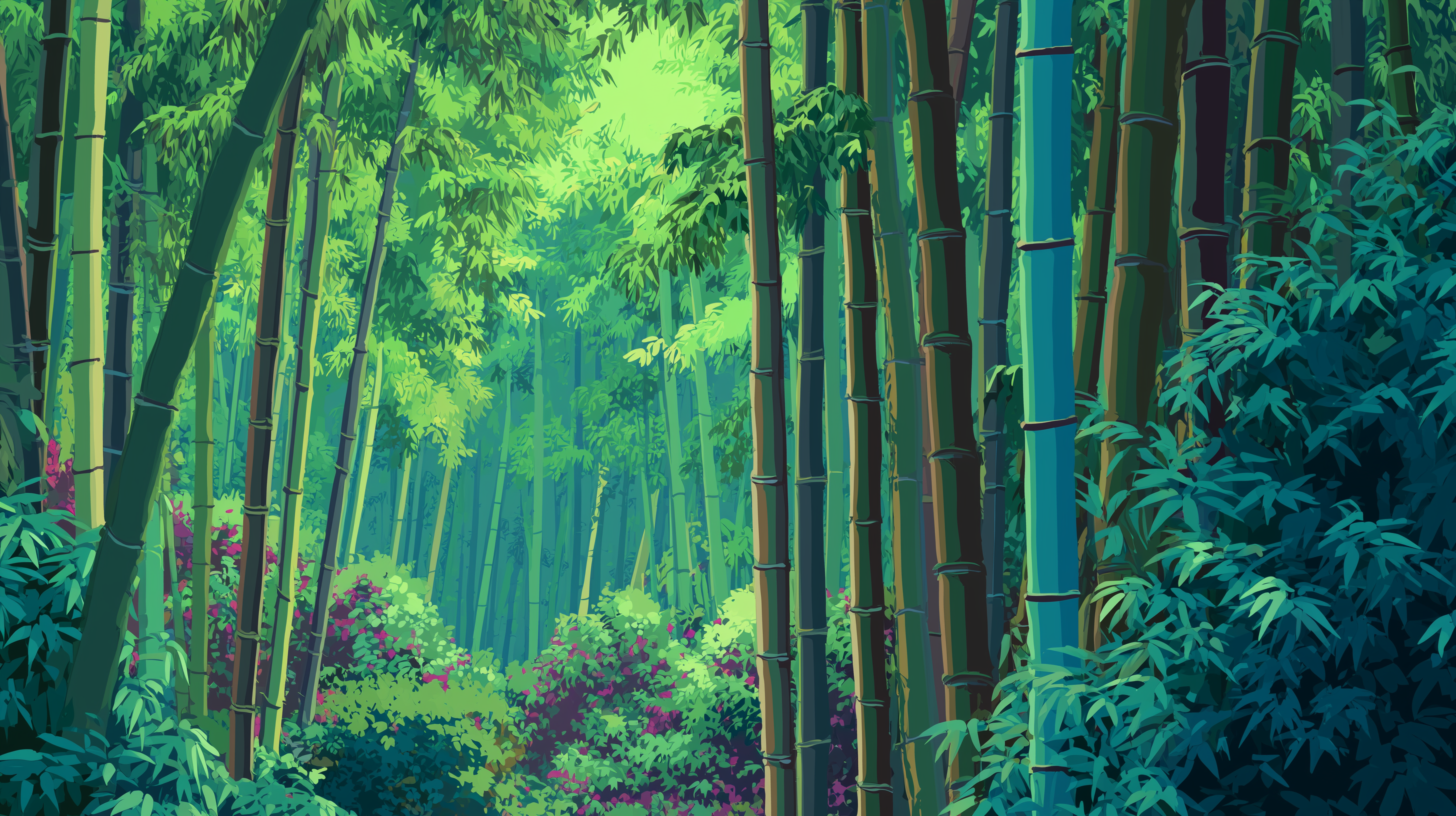 fond d'écran bambou 16:9 hd téléchargement gratuit