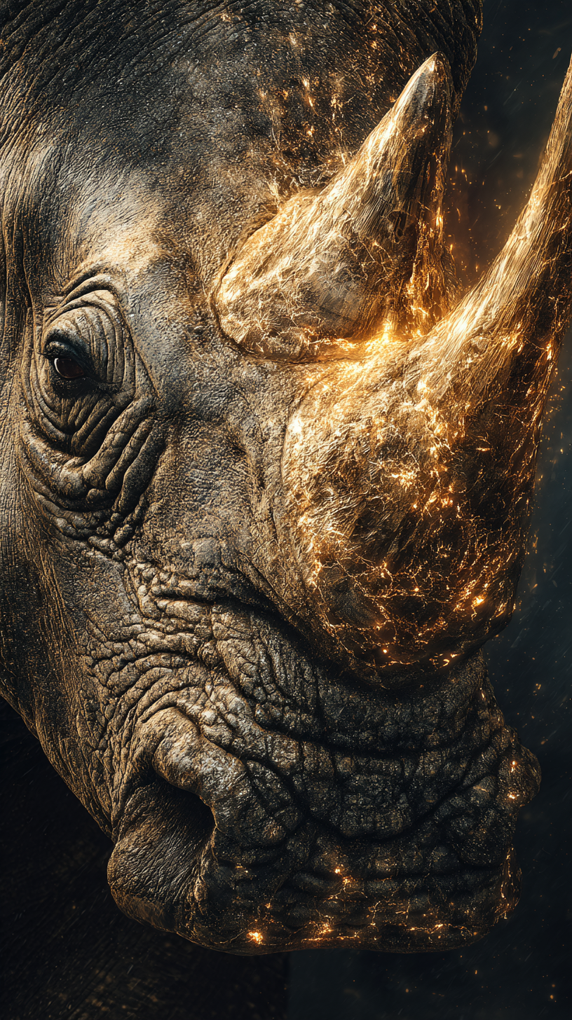 fond d'écran Rhinoceros iphone 12 télécharger gratuit