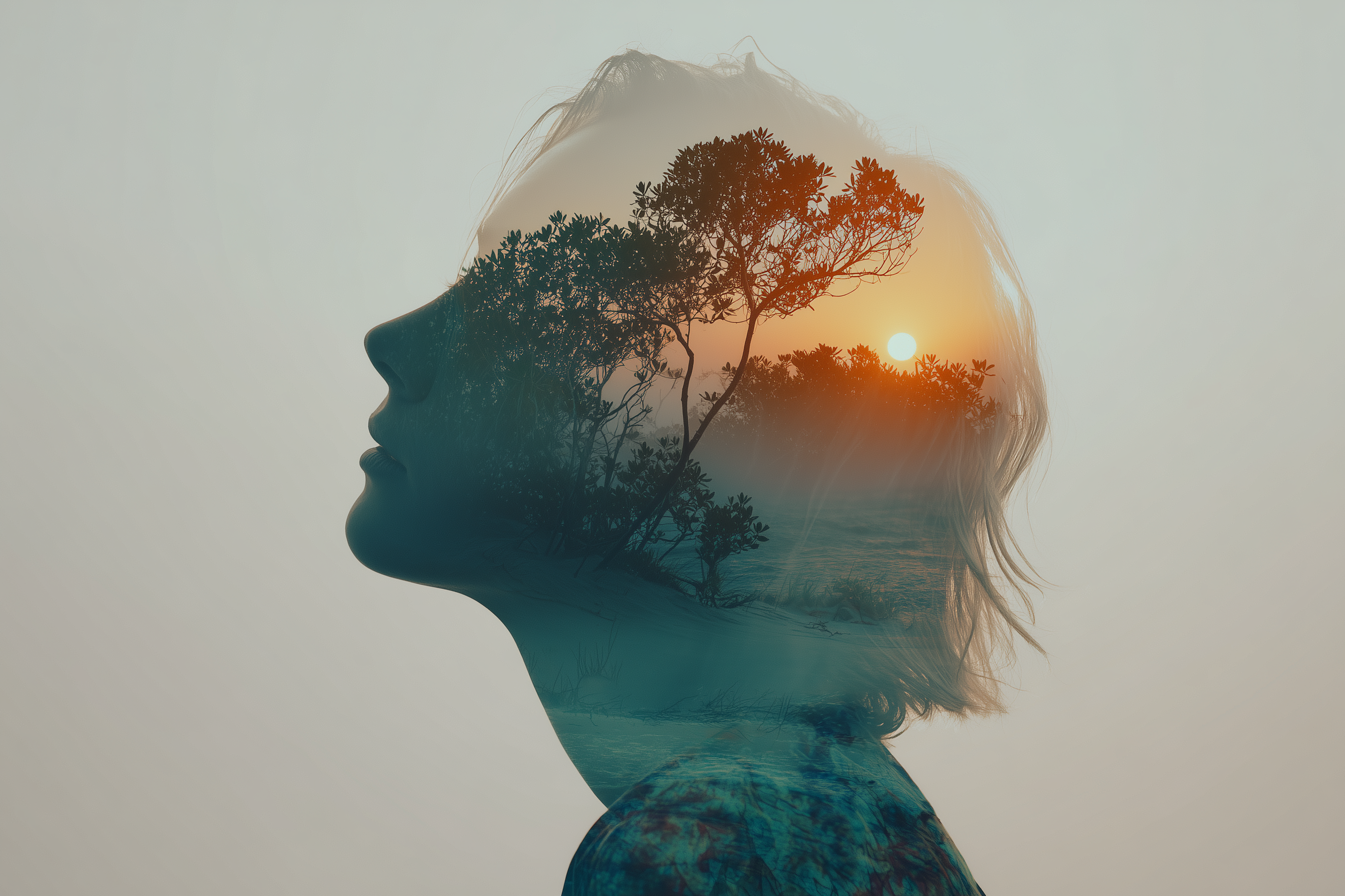 fond d'écran Double exposition 4k mac téléchargement gratuit