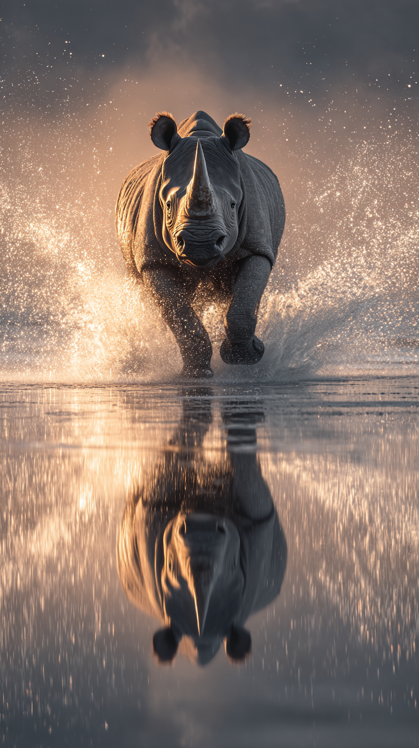 fond d'écran Rhinoceros iphone 14 gratuit