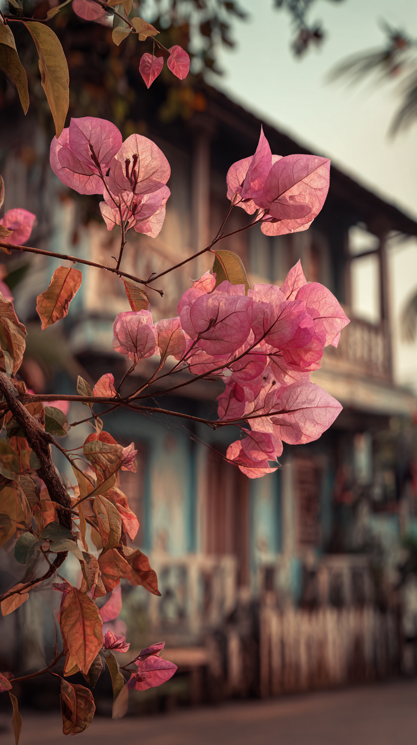 fond d'écran Bougainvillea iphone x télécharger gratuit