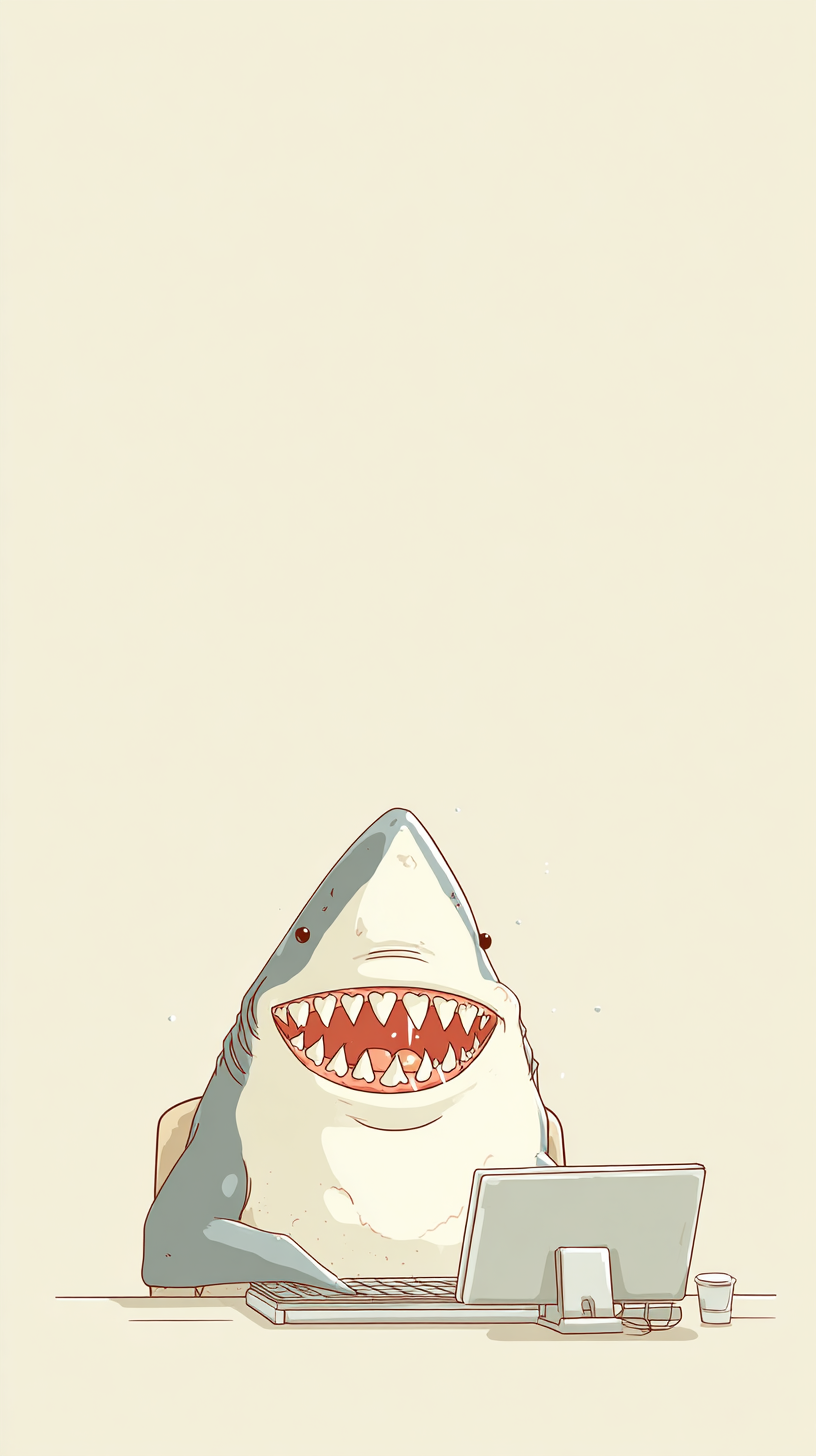 fond d'écran Requin iphone 16 gratuit