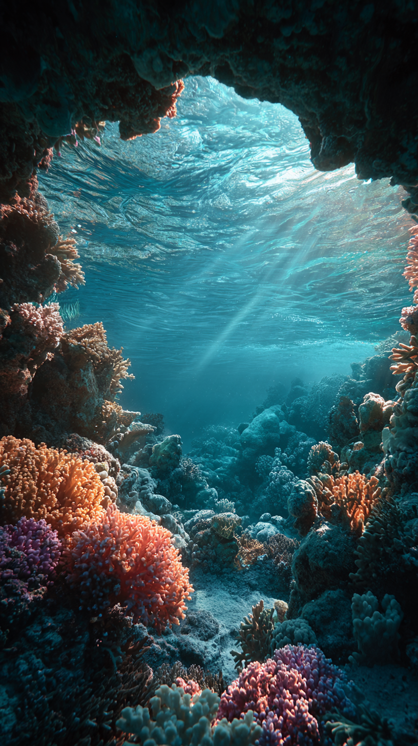 fond d'écran recif corail téléphone 4k gratuit