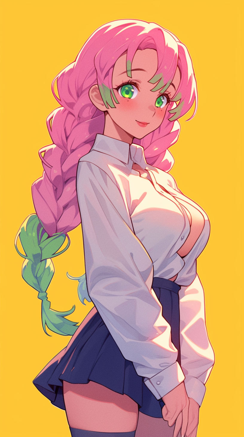 fond d'écran Mitsuri Kanroji téléphone samsung télécharger gratuit