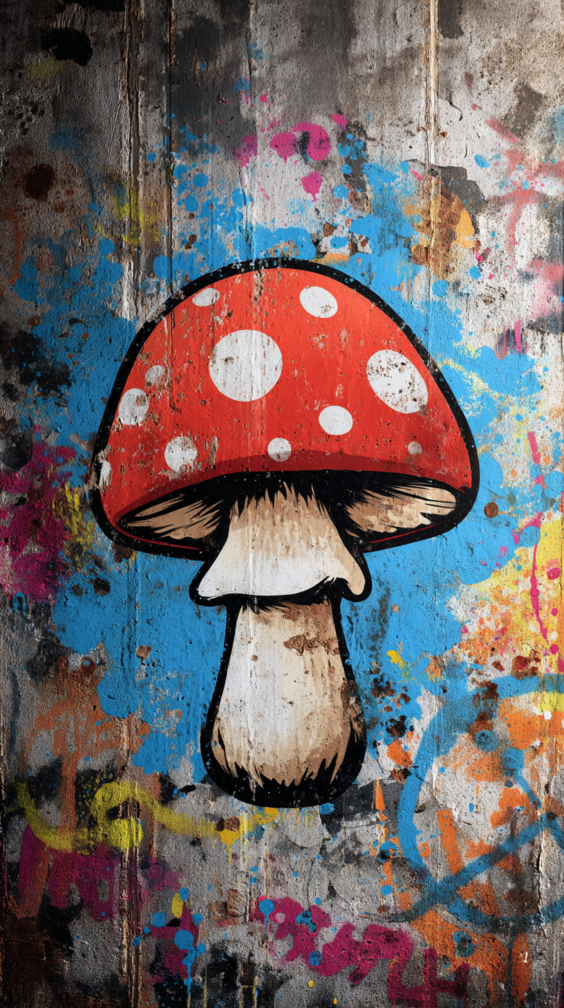 fond d'écran Champignon iphone 17 pro max gratuit