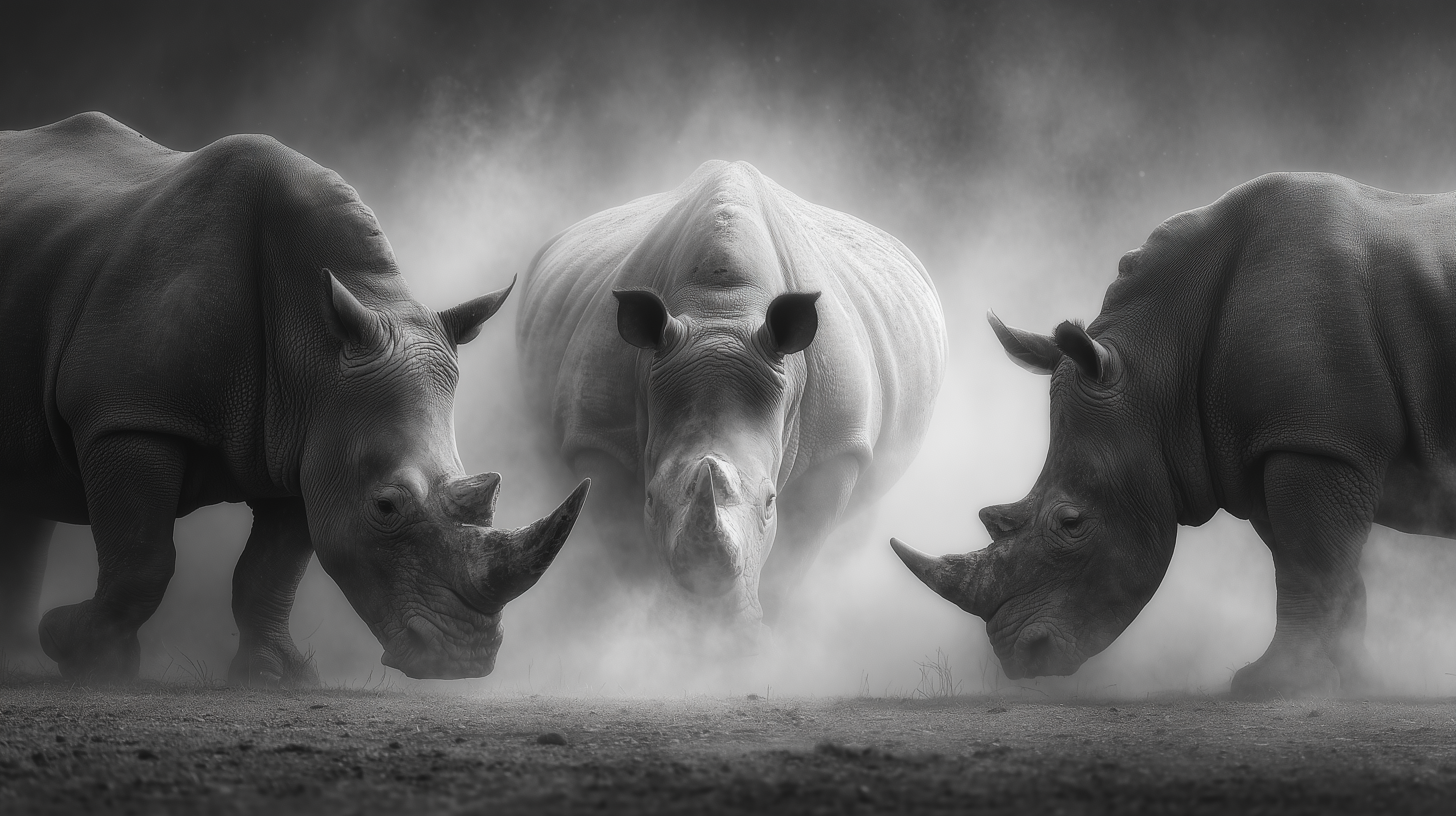 fond d'écran Rhinoceros hp 4k téléchargement gratuit