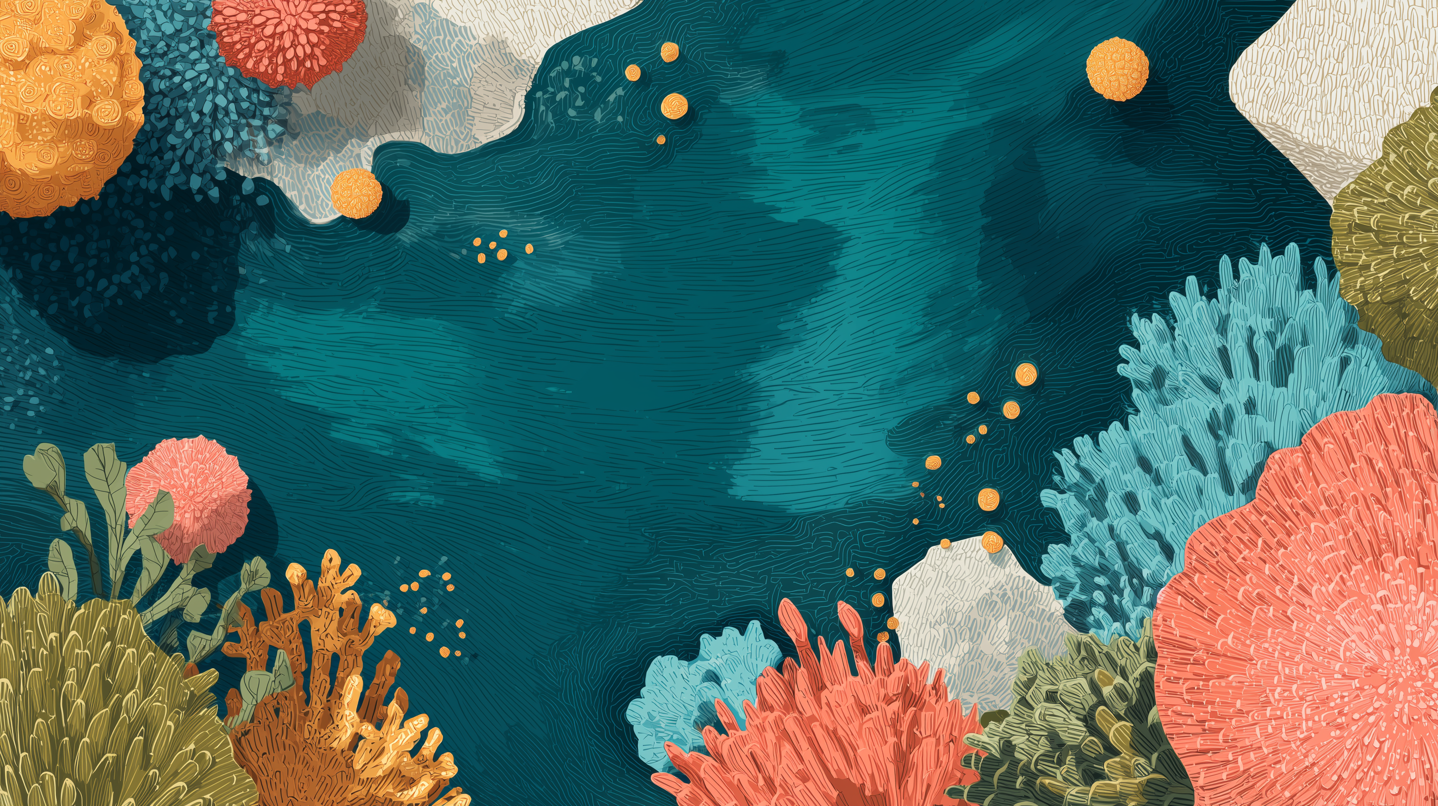 fond d'écran recif corail 3840x1080 téléchargement gratuit