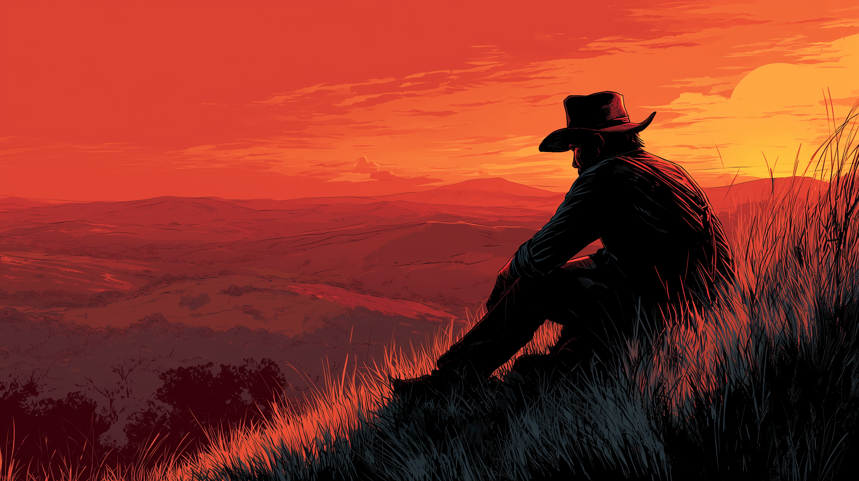 fond d'écran cowboy 4k 3840x2160 téléchargement gratuit