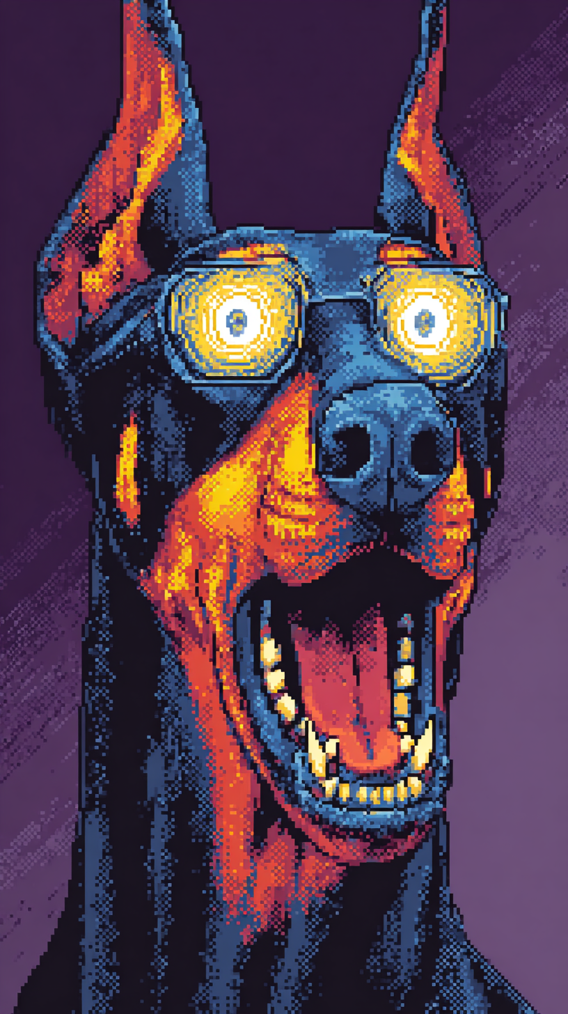 fond d'écran Doberman iphone 8 télécharger gratuit