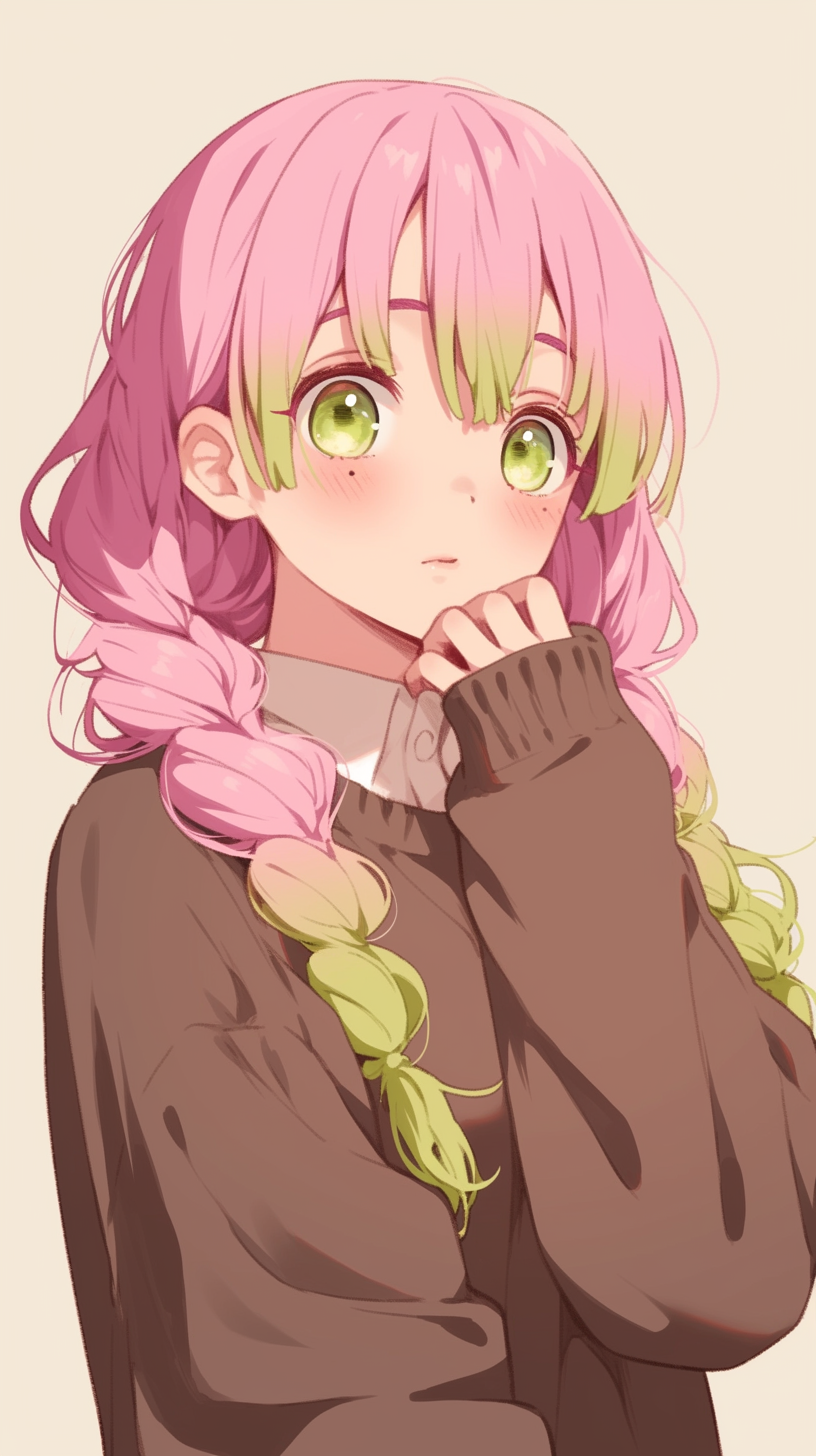 fond d'écran Mitsuri Kanroji téléphone Huawei gratuit