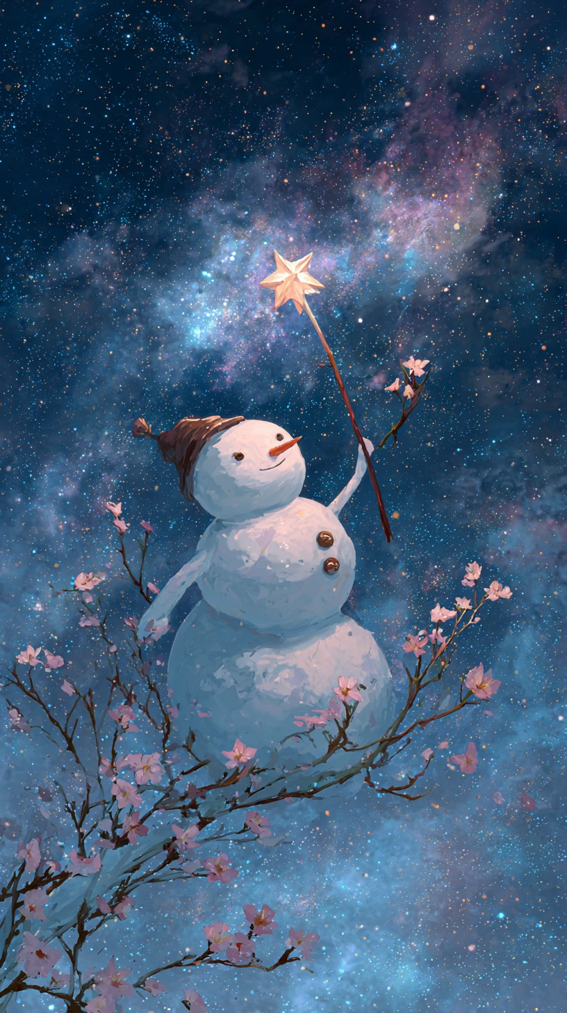 iphone fond d'écran Bonhomme de neige updated gratuit