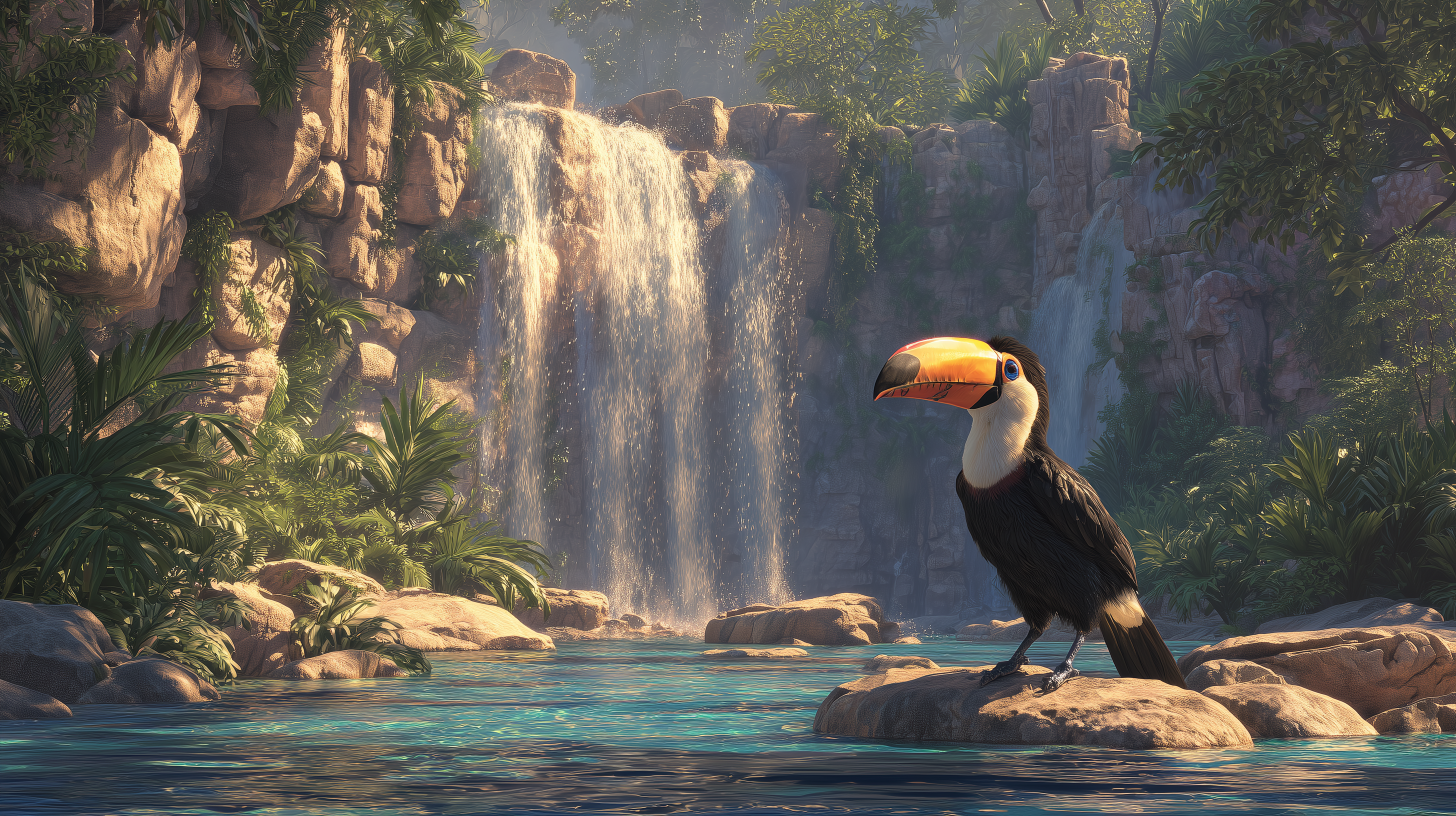 fond d'écran Toucan windows 10 gratuit téléchargement gratuit