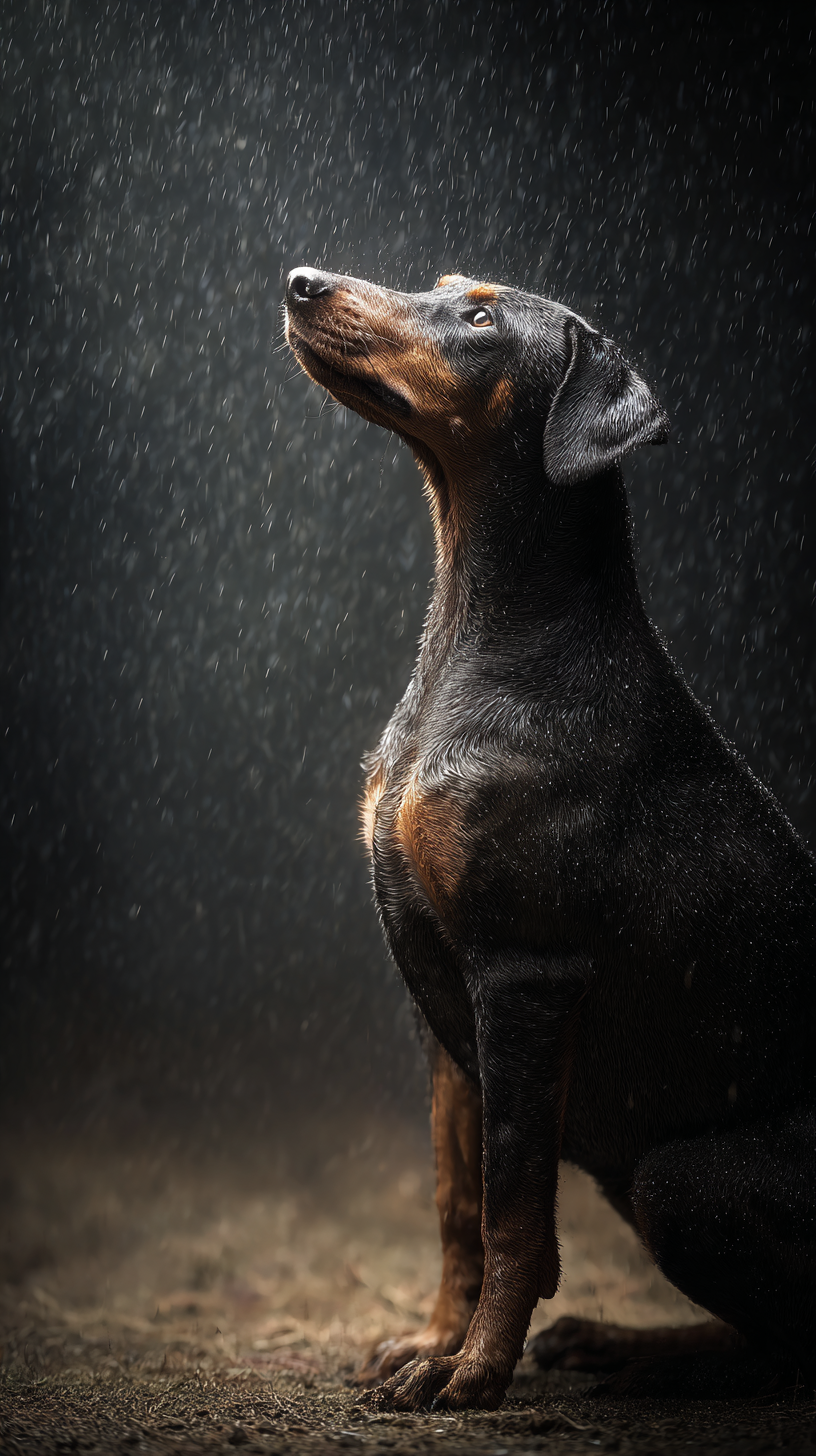 fond d'écran Doberman iphone xr gratuit