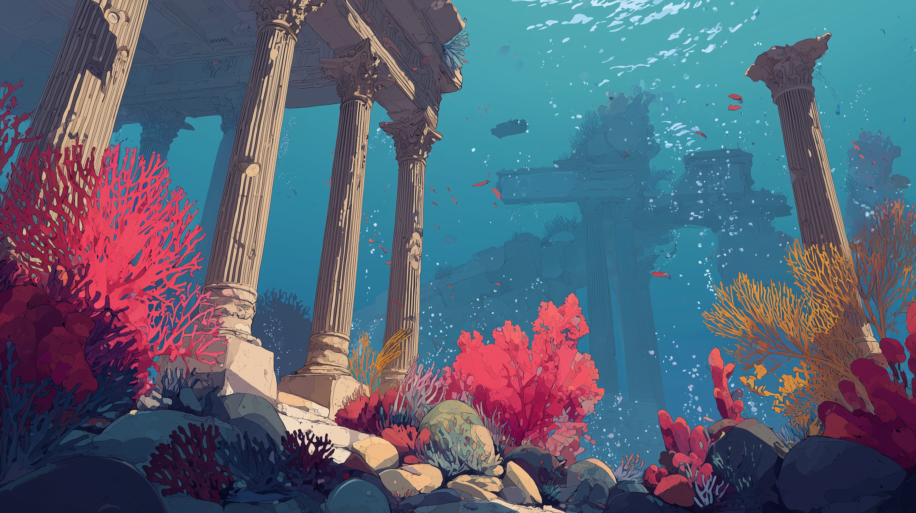 fond d'écran recif corail windows xp téléchargement gratuit