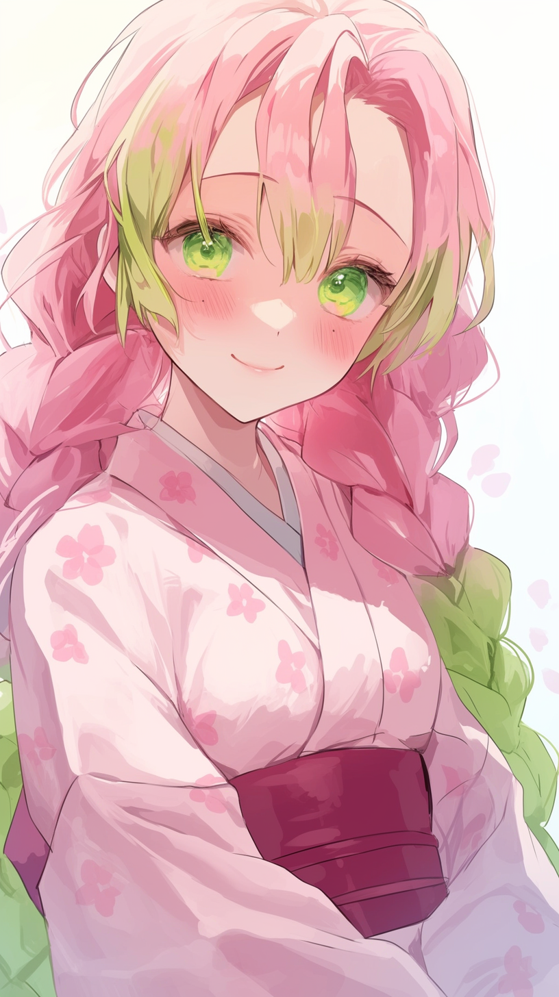 fond d'écran Mitsuri Kanroji iphone 16 gratuit