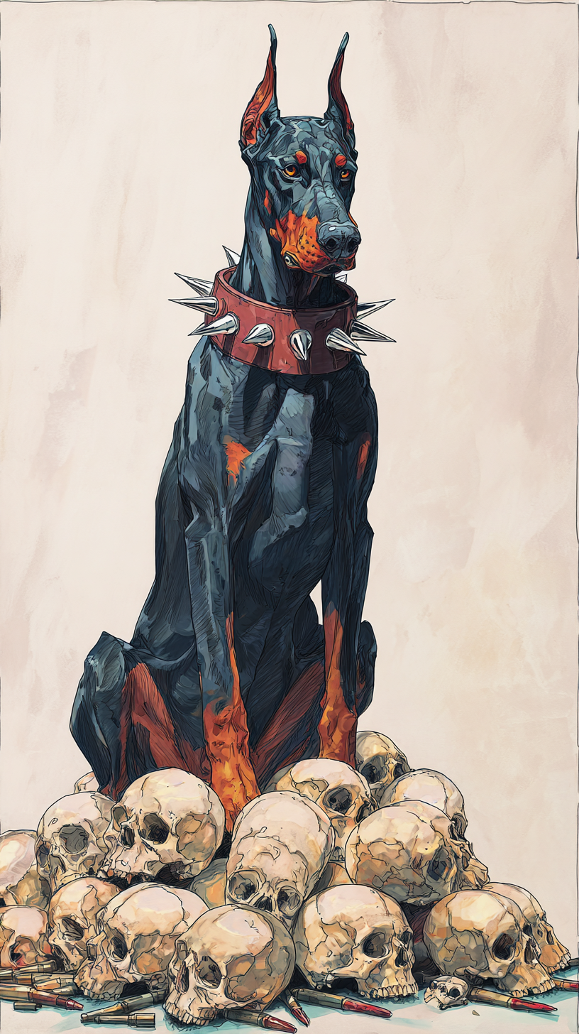 fond d'écran Doberman iphone 8 gratuit