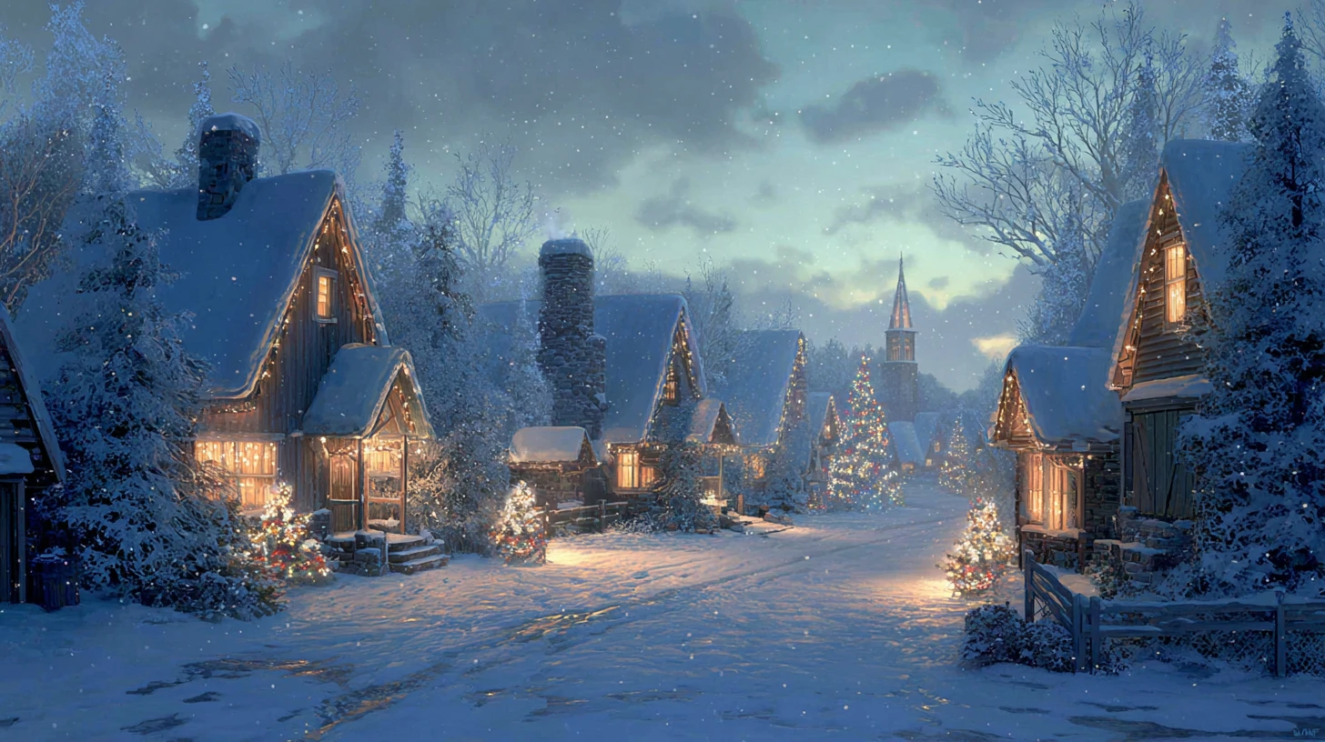 fond d'écran Noël updated hp 4k téléchargement gratuit