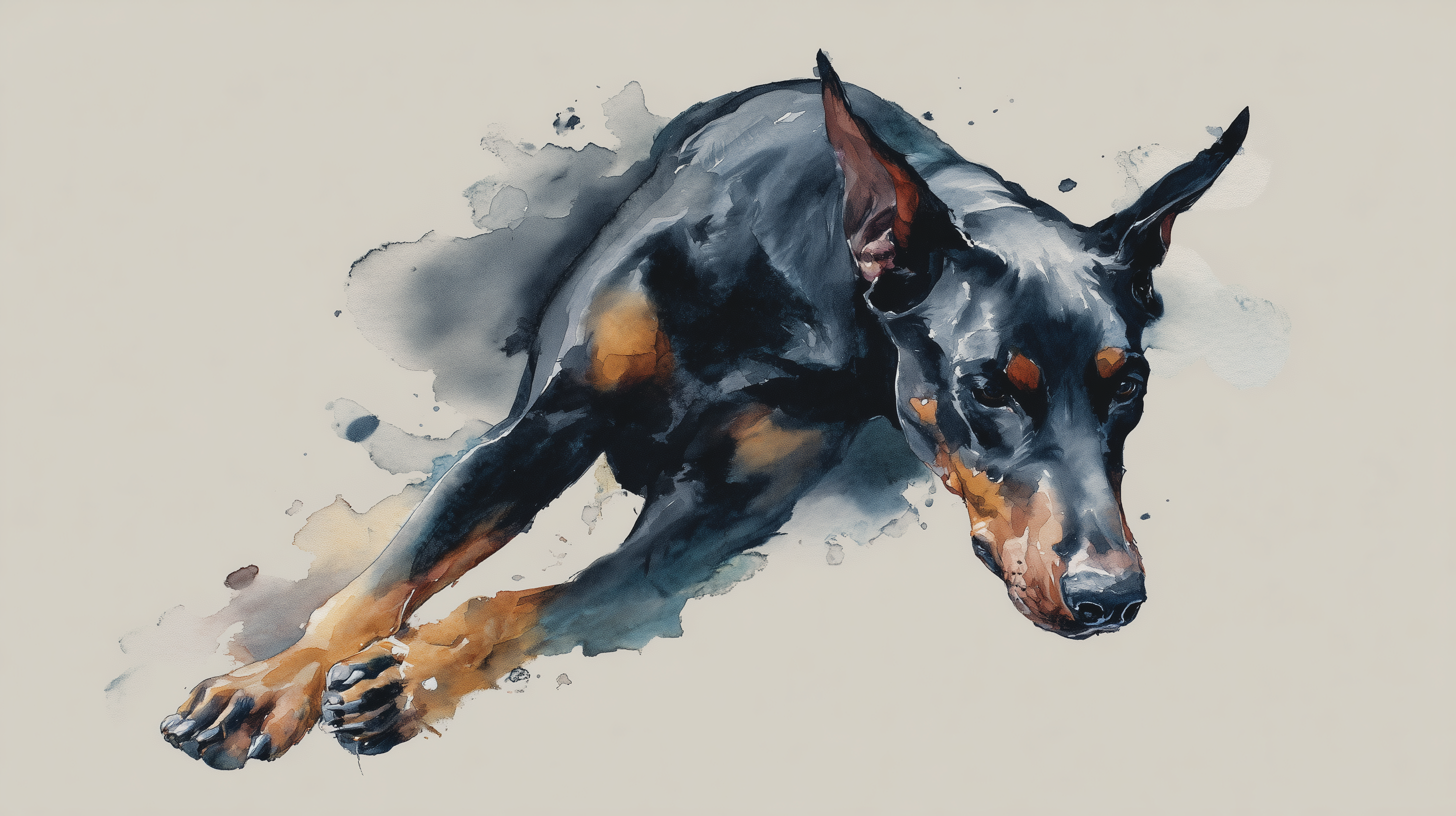 fond d'écran Doberman windows 10 téléchargement gratuit