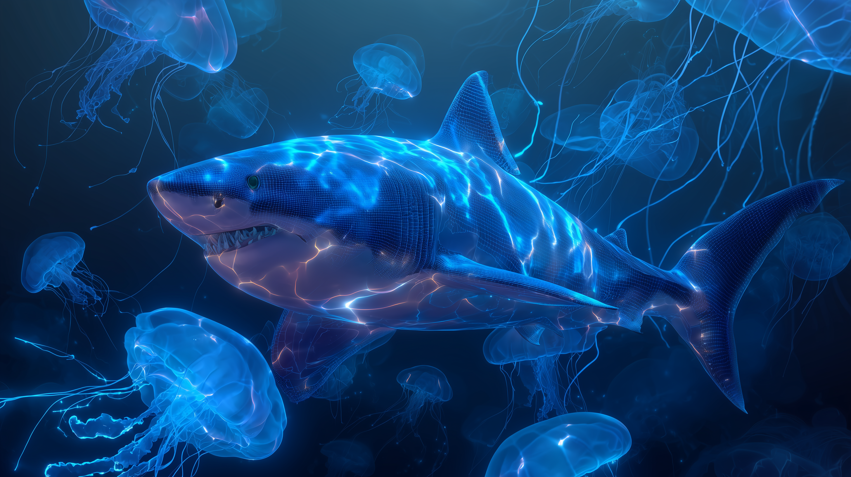 hp fond d'écran Requin téléchargement gratuit