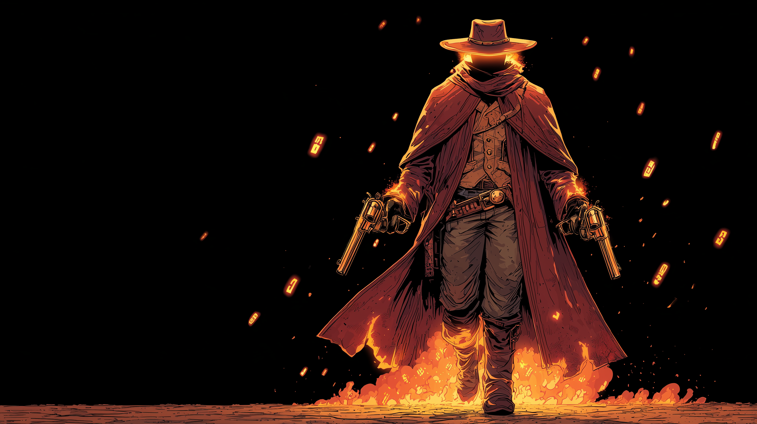 fond d'écran cowboy 3840 x 1080 téléchargement gratuit