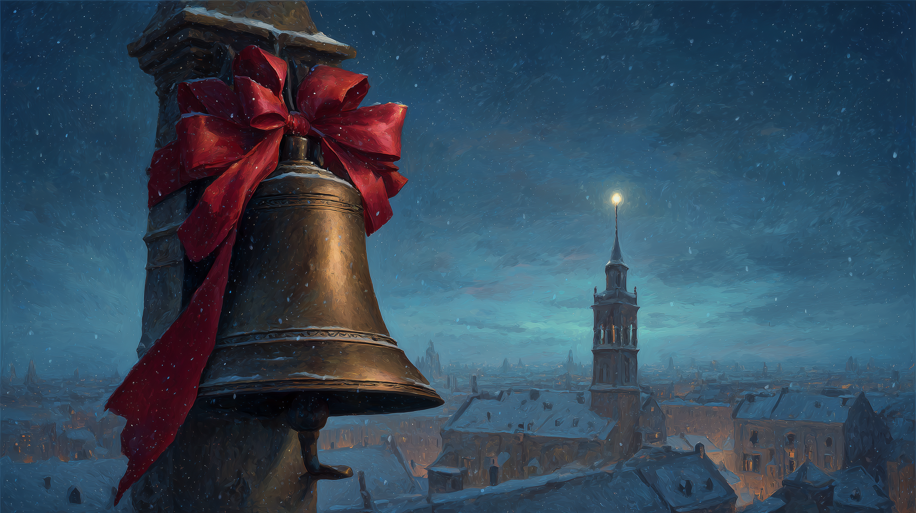 fond d'écran Cloches de Noël hd 1920x1080 téléchargement gratuit