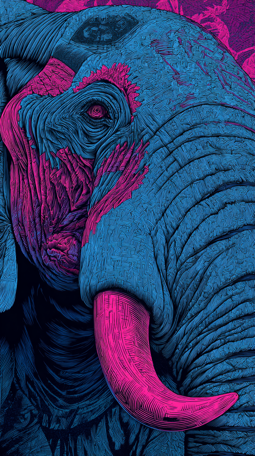 iphone fond d'écran Éléphant kawaii télécharger gratuit