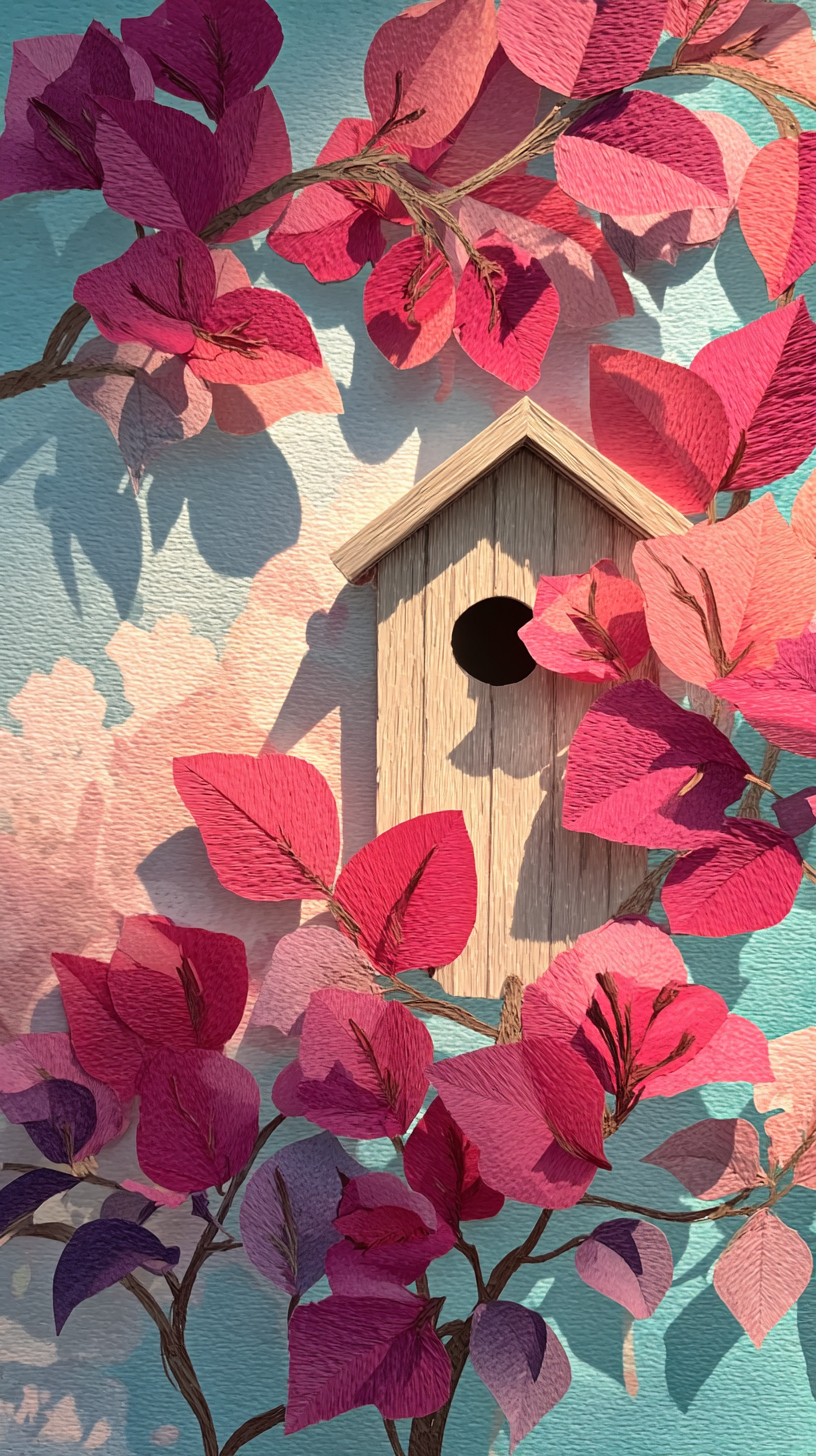 fond d'écran Bougainvillea iphone 15 pro gratuit