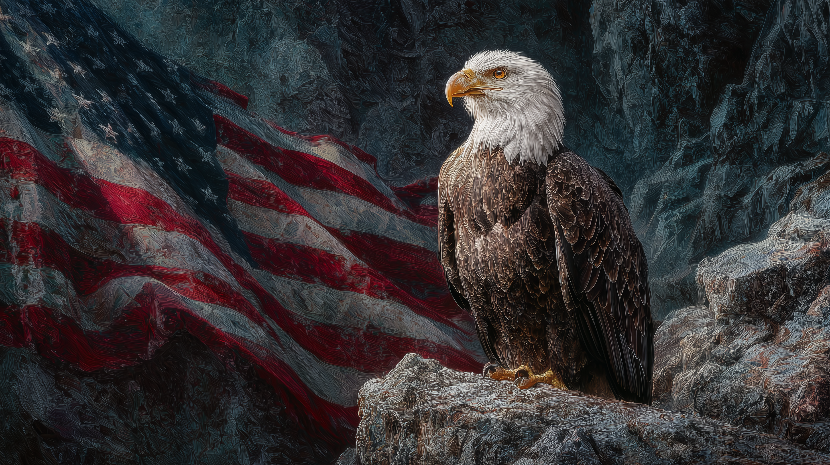 fond d'écran Pygargue à tête blanche 3840x1440 téléchargement gratuit