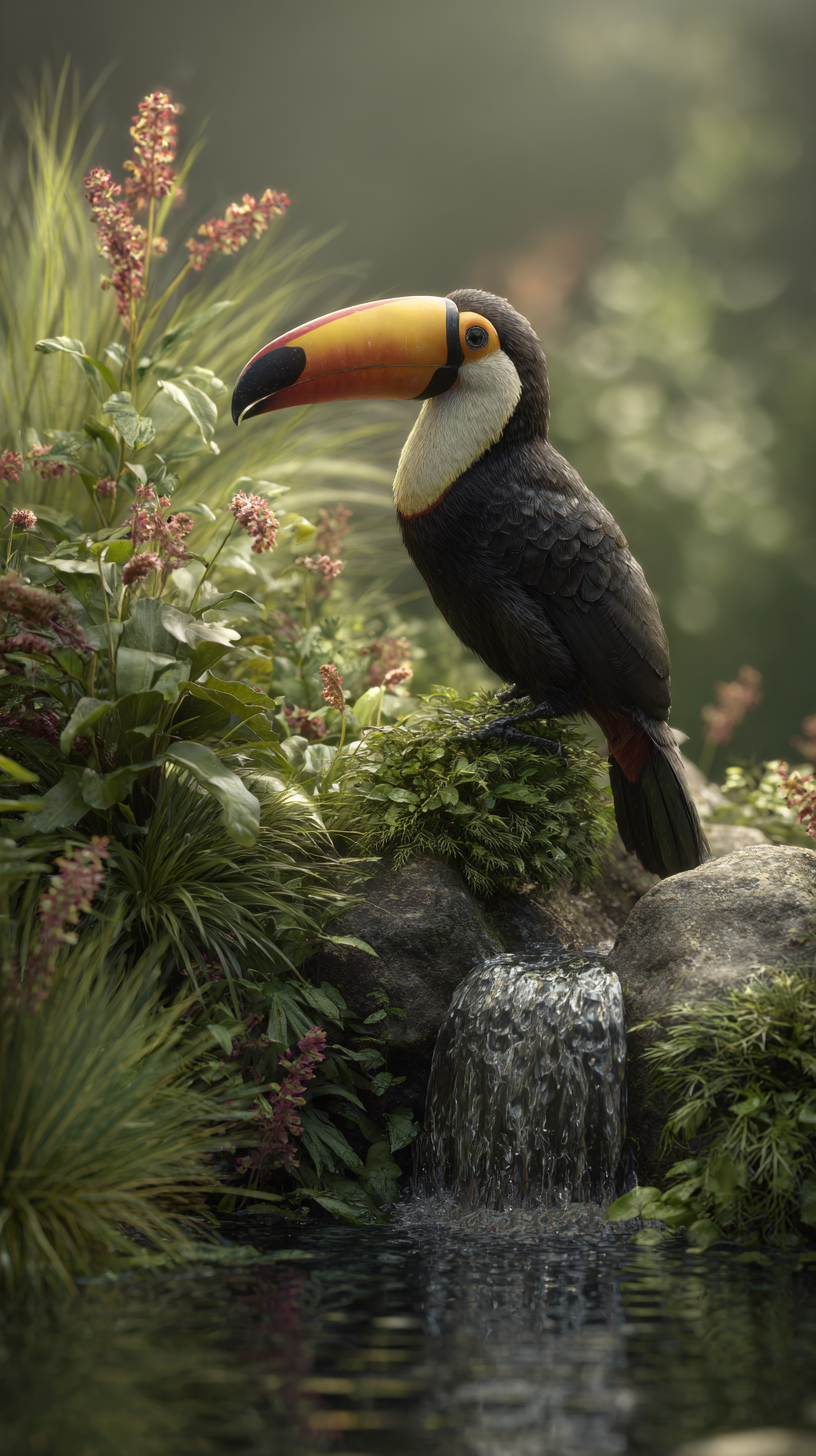 fond d'écran Toucan pour tablette android gratuit télécharger gratuit