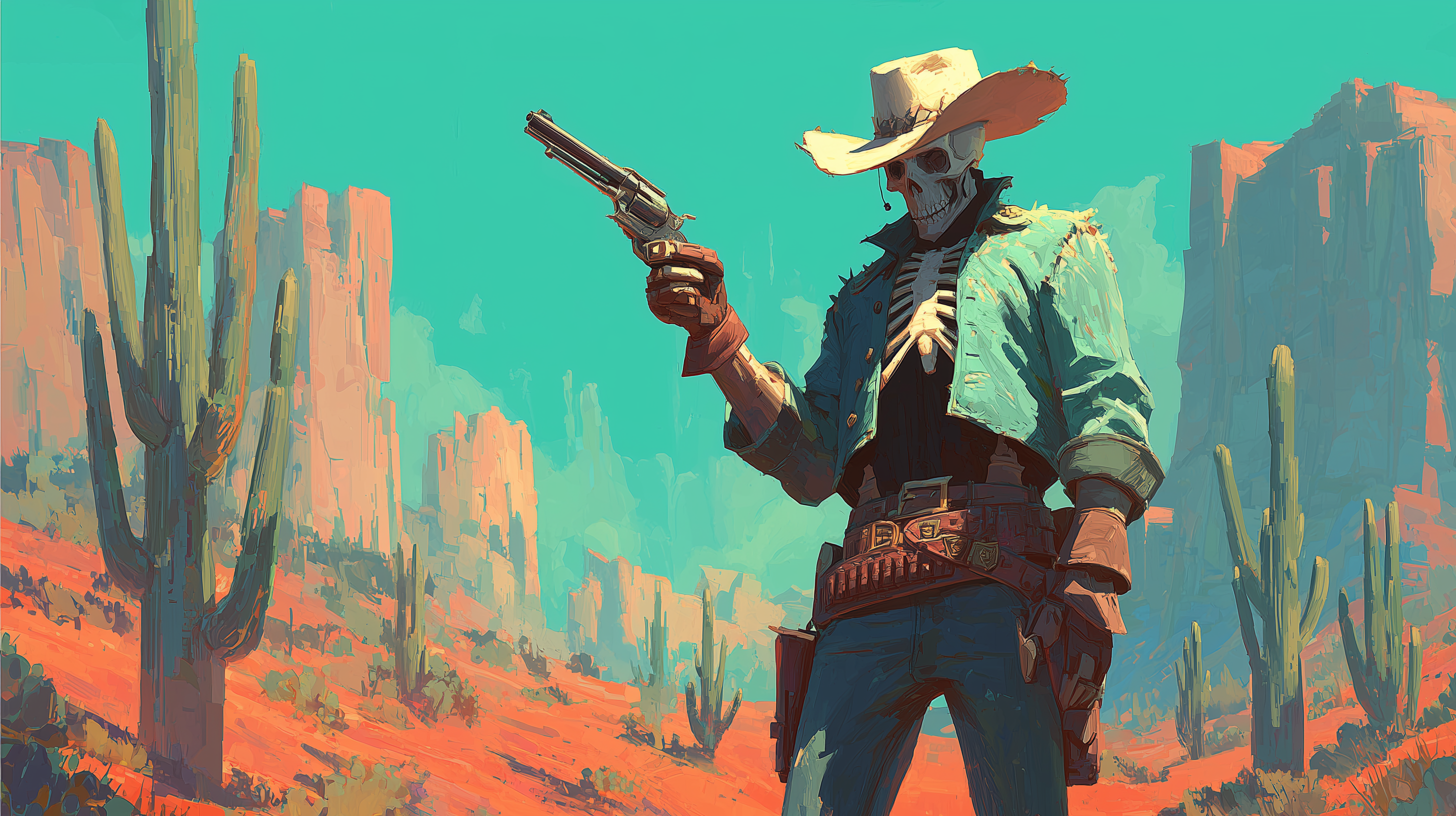fond d'écran cowboy 3840 x 1080 téléchargement gratuit