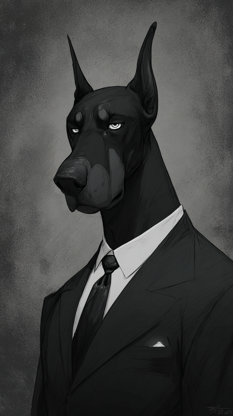 fond d'écran Doberman téléphone Google télécharger gratuit