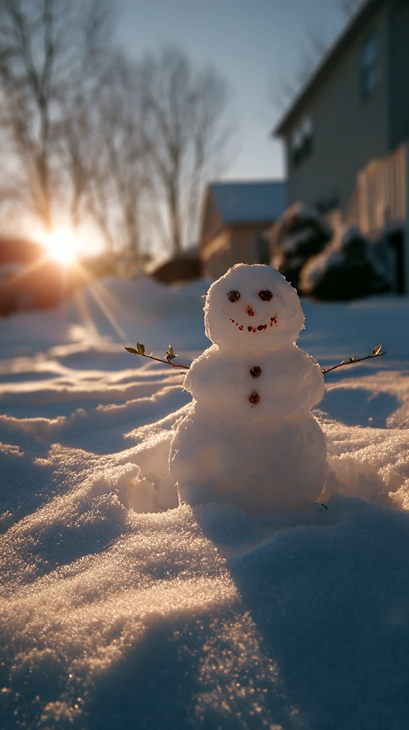 fond d'écran Bonhomme de neige updated iphone 15 pro max 4k télécharger gratuit