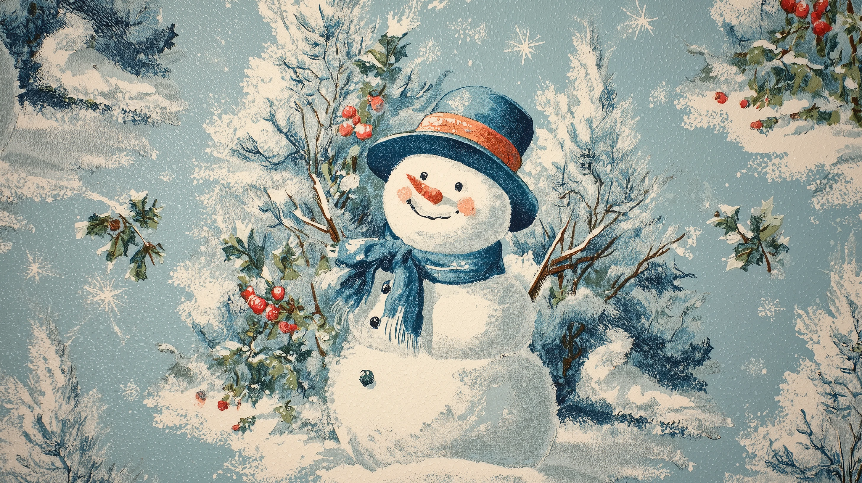 fond d'écran Bonhomme de neige updated dell téléchargement gratuit