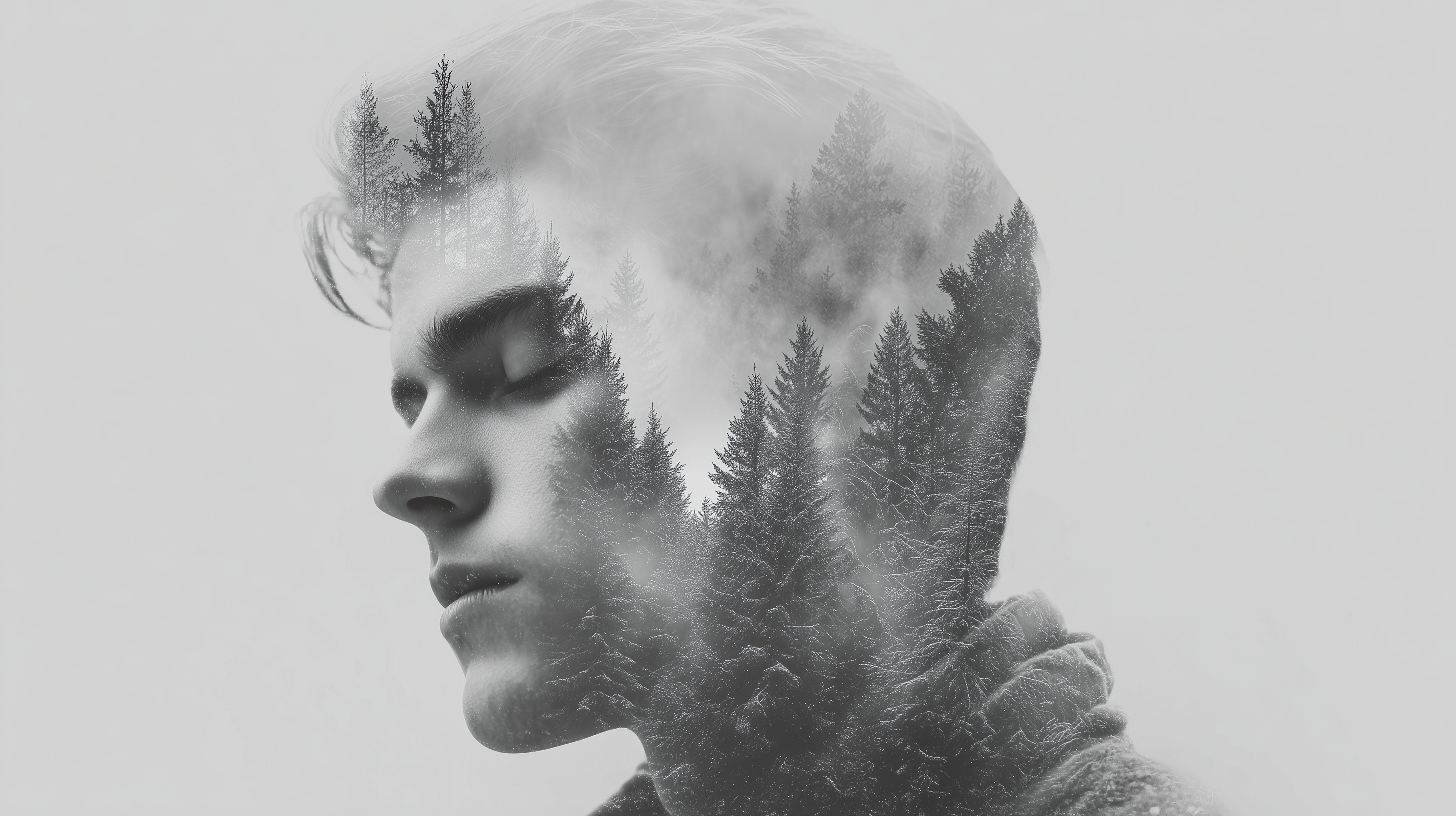 fond d'écran Double exposition haute résolution téléchargement gratuit