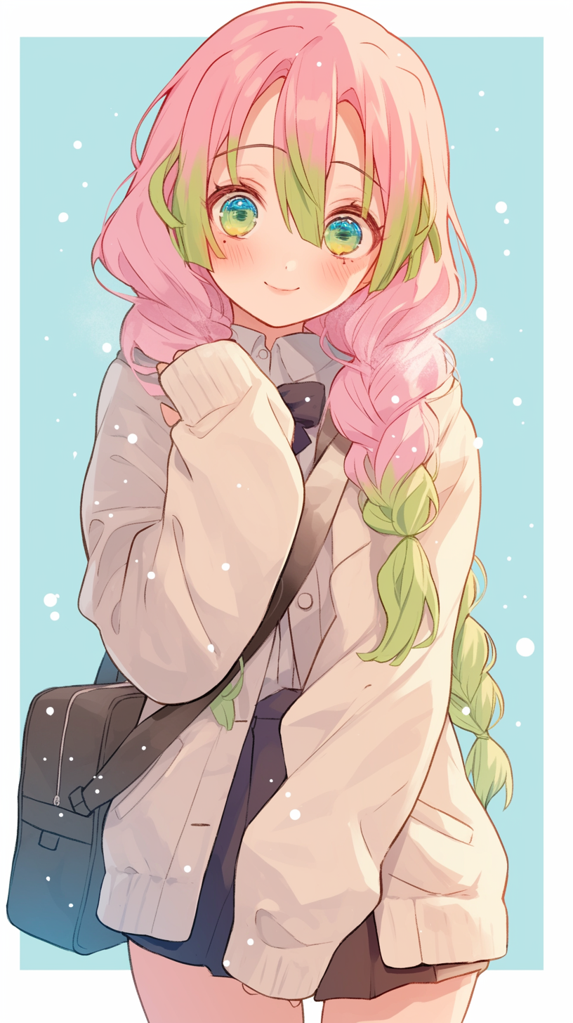 fond d'écran Mitsuri Kanroji android gratuit sans filigrane