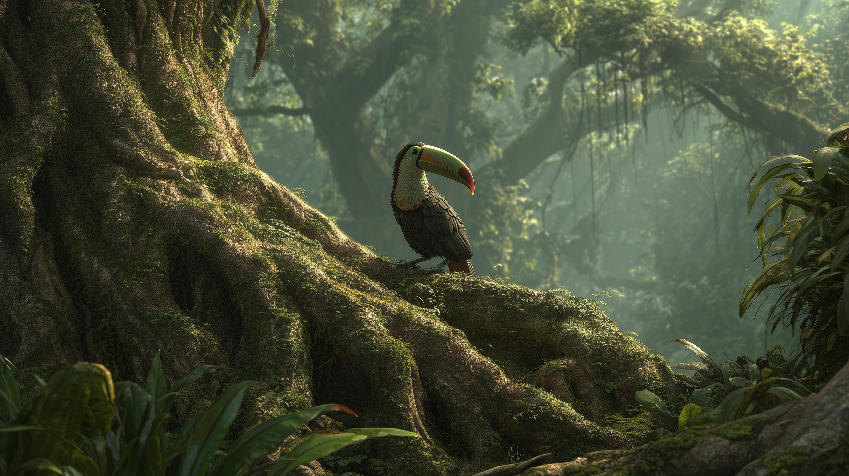 windows 11 fond d'écran Toucan téléchargement gratuit