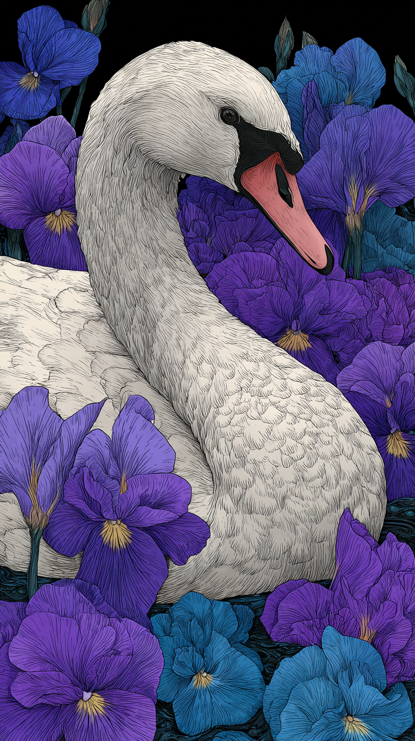 fond d'écran Cygne de téléphone gratuit